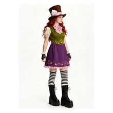 Laden Sie das Bild in den Galerie-Viewer, Alice lila Kostüm Set Alice in Wonderland Alice Cosplay Outfit