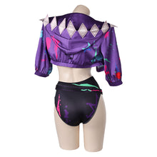 Laden Sie das Bild in den Galerie-Viewer, Arcane: League of Legends Jinx Badeanzug 3tlg. Bademode Cosplay Outfits