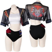 Laden Sie das Bild in den Galerie-Viewer, Arcane: League of Legends Vi Badeanzug 3tilg. Bademode Cosplay Outfits
