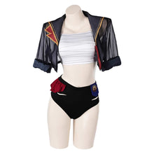 Laden Sie das Bild in den Galerie-Viewer, Arcane: League of Legends Vi Badeanzug 3tilg. Bademode Cosplay Outfits