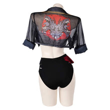 Laden Sie das Bild in den Galerie-Viewer, Arcane: League of Legends Vi Badeanzug 3tilg. Bademode Cosplay Outfits