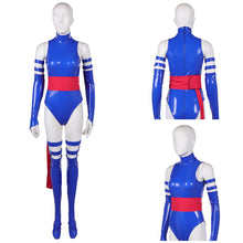 Laden Sie das Bild in den Galerie-Viewer, Betsy Braddock blau Jumpsuit X-Men '97 Psylocke Cosplay Outfit