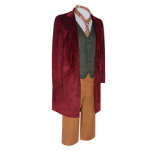 Laden Sie das Bild in den Galerie-Viewer, Bilbo Baggins rot Kostüm The Lord of the Rings Hobbit Bilbo Cosplay Outfit