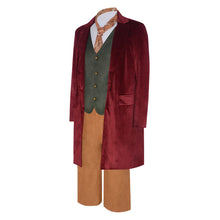 Laden Sie das Bild in den Galerie-Viewer, Bilbo Baggins rot Kostüm The Lord of the Rings Hobbit Bilbo Cosplay Outfit