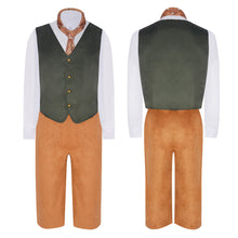 Laden Sie das Bild in den Galerie-Viewer, Bilbo Baggins rot Kostüm The Lord of the Rings Hobbit Bilbo Cosplay Outfit