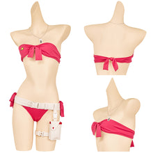 Laden Sie das Bild in den Galerie-Viewer, Cammy White Bademode Street Fighter Killer Bee Bikini Cosplay Outfits