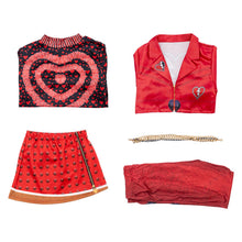 Laden Sie das Bild in den Galerie-Viewer, Descendants: Wicked Wonderland 2026 Red Kostüm Set Red Cosplay Outfit