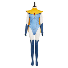 Laden Sie das Bild in den Galerie-Viewer, Dispatch Blonde Blazer Jumpsuit Mandy Cosplay Kostüm