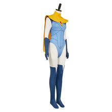 Laden Sie das Bild in den Galerie-Viewer, Dispatch Blonde Blazer Jumpsuit Mandy Cosplay Kostüm