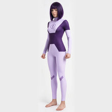 Laden Sie das Bild in den Galerie-Viewer, Dupli-Kate lila Overall Invincible Dupli-Kate Cosplay Outfit