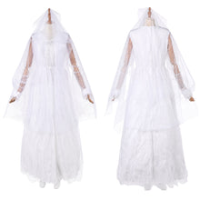 Laden Sie das Bild in den Galerie-Viewer, Ebenezer (2026) Ghost of Christmas Past weiß Kleid Cosplay Outfit