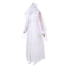 Laden Sie das Bild in den Galerie-Viewer, Ebenezer (2026) Ghost of Christmas Past weiß Kleid Cosplay Outfit