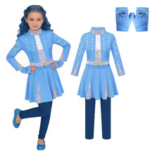 Laden Sie das Bild in den Galerie-Viewer, Evie Descendants 2026 Kostüm Set Mädchen Evie Cosplay Outfit