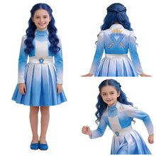 Laden Sie das Bild in den Galerie-Viewer, Evie Mädchen Kostüm Set Descendants 2026 Evie Cosplay Outfit