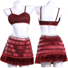 Laden Sie das Bild in den Galerie-Viewer, Gazelle rot Bühnenkostüm Zoomania Gazelle Cosplay Outfits
