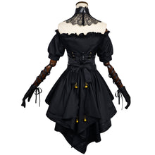 Laden Sie das Bild in den Galerie-Viewer, Grok Ani Mädchen schwarz Kleid Cosplay Kostüm