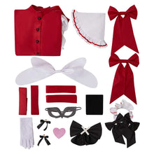 Laden Sie das Bild in den Galerie-Viewer, Hazbin Hotel 2025 Carmilla Carmine Dienstmädchen Outfits Hellaverse Carmilla Cosplay Kostüm