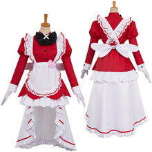 Laden Sie das Bild in den Galerie-Viewer, Hazbin Hotel 2025 Carmilla Carmine Dienstmädchen Outfits Hellaverse Carmilla Cosplay Kostüm