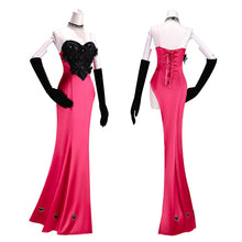 Laden Sie das Bild in den Galerie-Viewer, Hazbin Hotel Angel Dust Damen Rosa Kleid Cosplay Kostüm