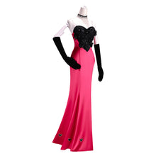 Laden Sie das Bild in den Galerie-Viewer, Hazbin Hotel Angel Dust Damen Rosa Kleid Cosplay Kostüm