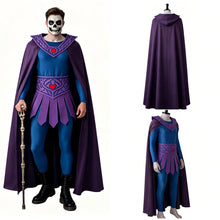 Laden Sie das Bild in den Galerie-Viewer, He-Man lila blau Kostüm Set Masters of the Universe Cosplay Outfit