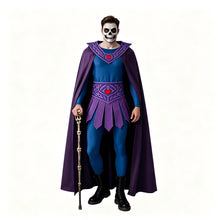Laden Sie das Bild in den Galerie-Viewer, He-Man lila blau Kostüm Set Masters of the Universe Cosplay Outfit