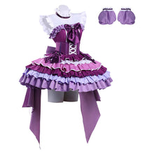 Laden Sie das Bild in den Galerie-Viewer, Homura Akemi purple Outfit Puella Magi Madoka Magica Homura Cosplay Kostüm