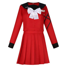 Laden Sie das Bild in den Galerie-Viewer, Kako Tsukumo rot Kleid The Hundred Line Kako Cosplay Kostüm