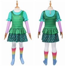 Laden Sie das Bild in den Galerie-Viewer, Kinder Bonnie Anderson grün Kostüm Set Toy Story 2026 Bonnie Cosplay Outfit