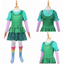 Laden Sie das Bild in den Galerie-Viewer, Kinder Bonnie Anderson grün Kostüm Set Toy Story 2026 Bonnie Cosplay Outfit