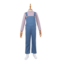 Laden Sie das Bild in den Galerie-Viewer, Kinder Jane Hopper blau Kostüm Set Stranger Things Eleven Cosplay Outfit