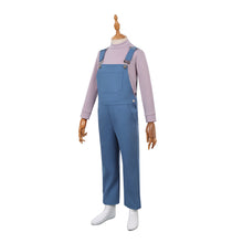 Laden Sie das Bild in den Galerie-Viewer, Kinder Jane Hopper blau Kostüm Set Stranger Things Eleven Cosplay Outfit