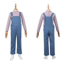 Laden Sie das Bild in den Galerie-Viewer, Kinder Jane Hopper blau Kostüm Set Stranger Things Eleven Cosplay Outfit