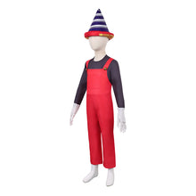 Laden Sie das Bild in den Galerie-Viewer, Kinder Mario rot Kostüm Der Super Mario Galaxy Film Mario Cosplay Outfit