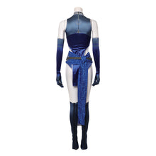 Laden Sie das Bild in den Galerie-Viewer, Kitana blau Jumpsuit Mortal Kombat 1 Kitana Cosplay Outfit