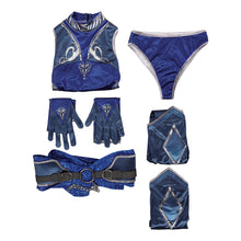 Laden Sie das Bild in den Galerie-Viewer, Kitana blau Jumpsuit Mortal Kombat 1 Kitana Cosplay Outfit