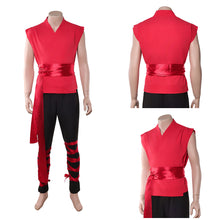 Laden Sie das Bild in den Galerie-Viewer, Liu Kang rot Kostüm SET Mortal Kombat Liu Kang Cosplay Outfit
