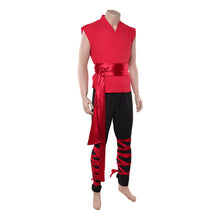 Laden Sie das Bild in den Galerie-Viewer, Liu Kang rot Kostüm SET Mortal Kombat Liu Kang Cosplay Outfit