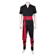 Laden Sie das Bild in den Galerie-Viewer, Liu Kang schwarz Kostüm Mortal Kombat 2 Liu Kang Cosplay Outfit