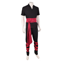 Laden Sie das Bild in den Galerie-Viewer, Liu Kang schwarz Kostüm Mortal Kombat 2 Liu Kang Cosplay Outfit