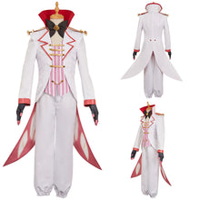 Laden Sie das Bild in den Galerie-Viewer, Lucifer Morningstar weiß Outfit Hellaverse Hazbin Hotel Lucifer Cosplay Kostüm