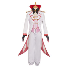 Laden Sie das Bild in den Galerie-Viewer, Lucifer Morningstar weiß Outfit Hellaverse Hazbin Hotel Lucifer Cosplay Kostüm