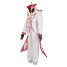 Laden Sie das Bild in den Galerie-Viewer, Lucifer Morningstar weiß Outfit Hellaverse Hazbin Hotel Lucifer Cosplay Kostüm