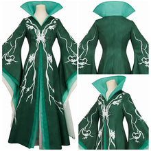Laden Sie das Bild in den Galerie-Viewer, Madame Muriel Morrible grün Kleid Wicked: For Good Madame Morrible Cosplay Kostüm
