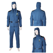 Laden Sie das Bild in den Galerie-Viewer, Mickey 17 (2025) blau Jumpsuit Mickey Barnes Cosplay Kostüm Set