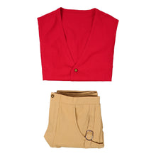 Laden Sie das Bild in den Galerie-Viewer, Monkey D. Luffy Kostüm Set rot Cosplay Outfit