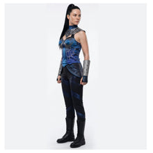 Laden Sie das Bild in den Galerie-Viewer, Mortal Kombat Kitana blau Kostüm Cosplay Outfit