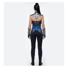 Laden Sie das Bild in den Galerie-Viewer, Mortal Kombat Kitana blau Kostüm Cosplay Outfit