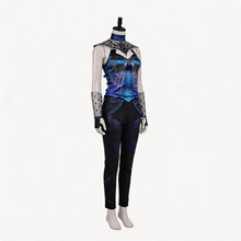 Laden Sie das Bild in den Galerie-Viewer, Mortal Kombat Kitana blau Kostüm Cosplay Outfit