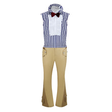 Laden Sie das Bild in den Galerie-Viewer, Mr. 3 gestreift Kostüm Set One PIECE Mr. 3 Cosplay Outfit